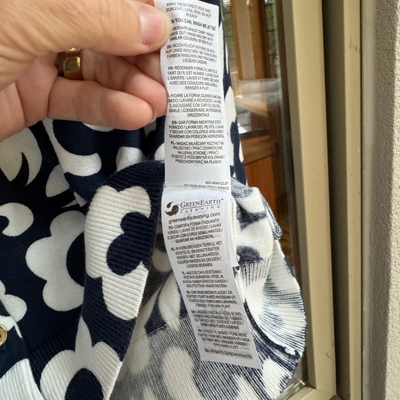 Boden Navy and White Floral Cardigan - Picture 4 of 6